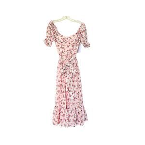 ALAMOUR THE LABEL Field of Dreams Collection Aileen Dress - Pink - S